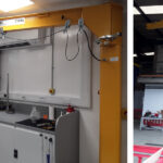UK jib crane operating in confined industrial space with 300-degree slewing range
